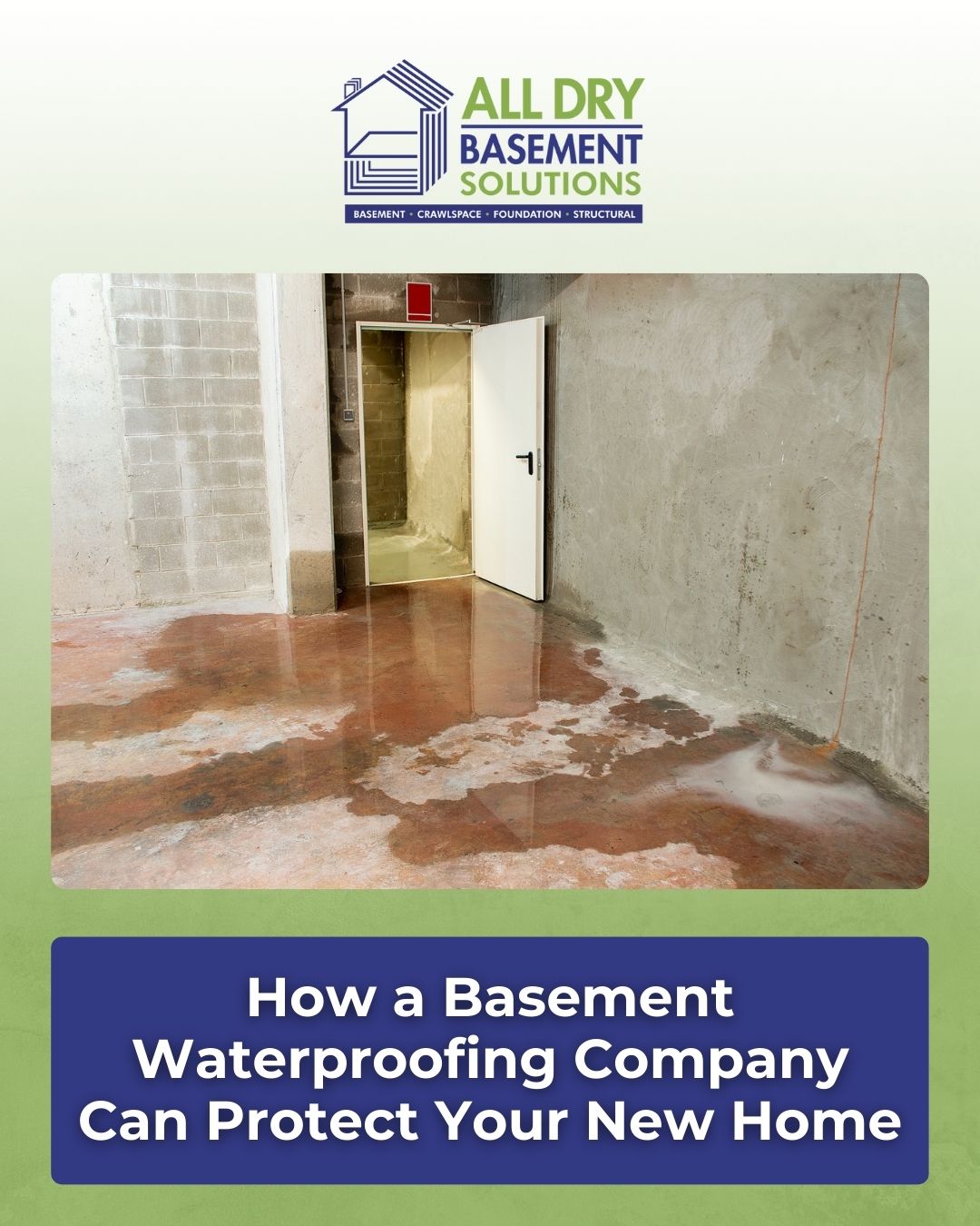 How a Basement Waterproofing Company Can Protect Your New Home