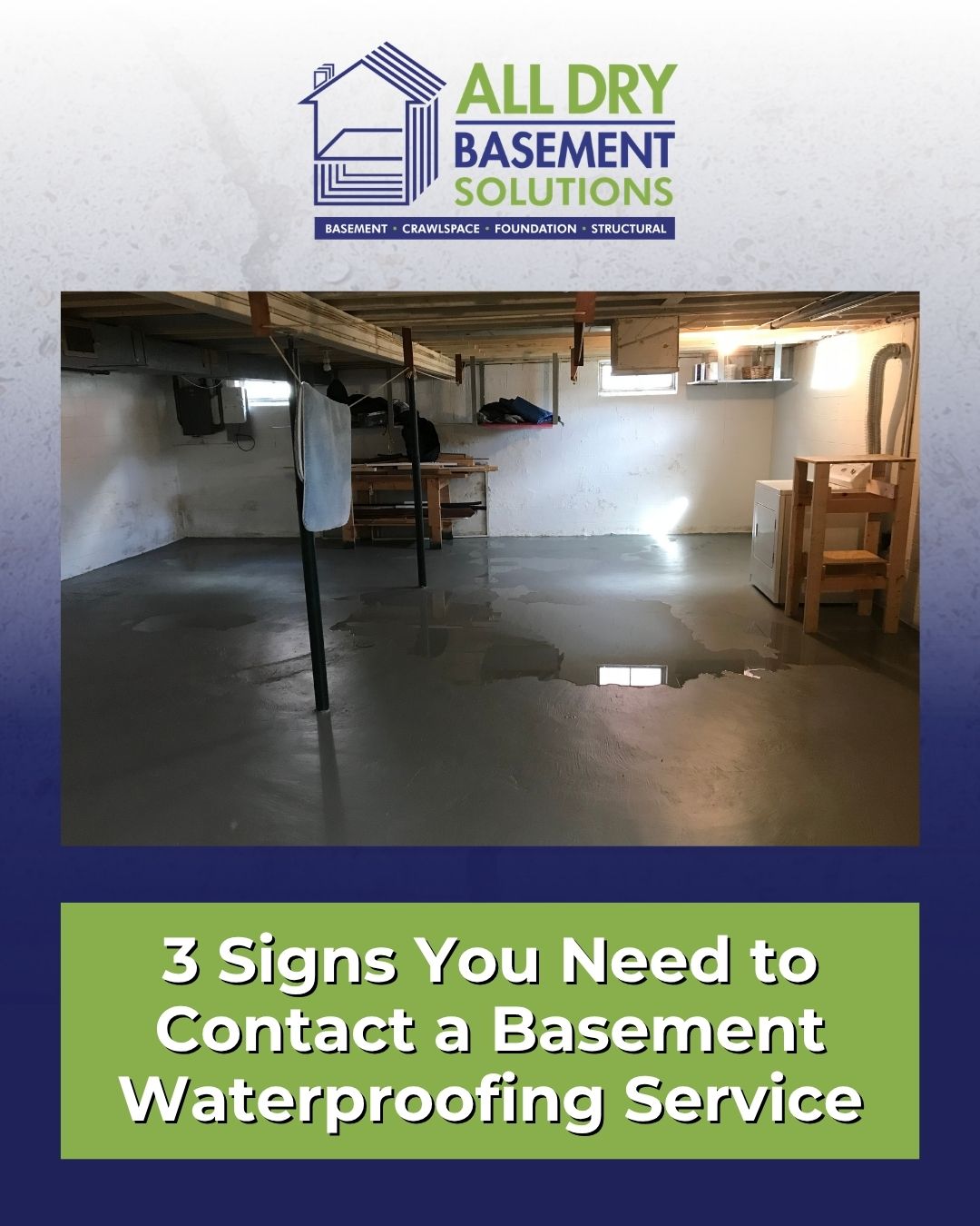 3 Signs You Need to Contact a Basement Waterproofing Service